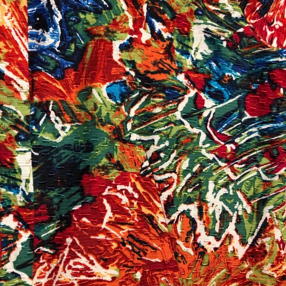 Chico’s multicolor size 1 bright colors 3/4 sleeve - Picture 4 of 8